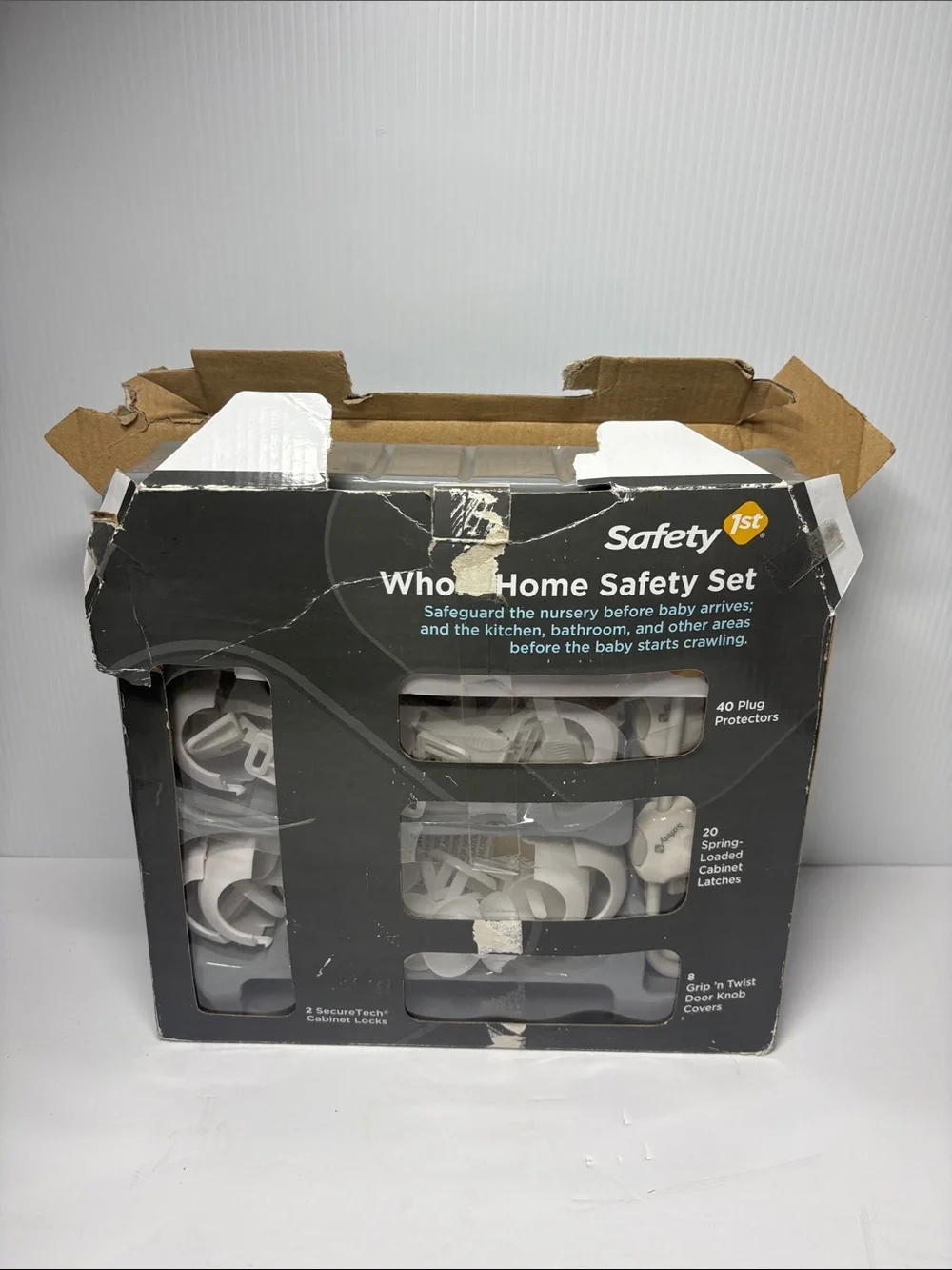 Safety 1st Whole Home Safety Set Outlet & Cabinet Hardware Kit - White